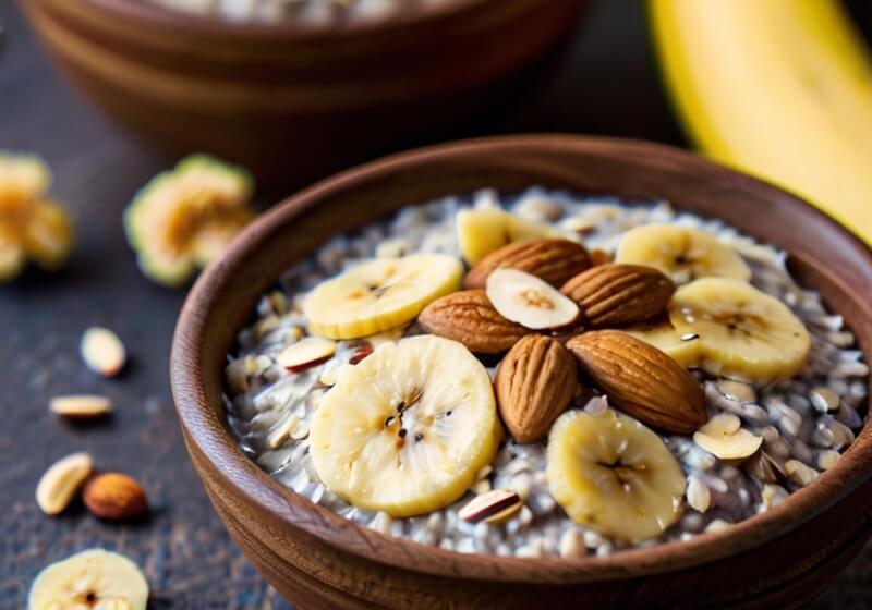 chia-owsianka-banan-migdały