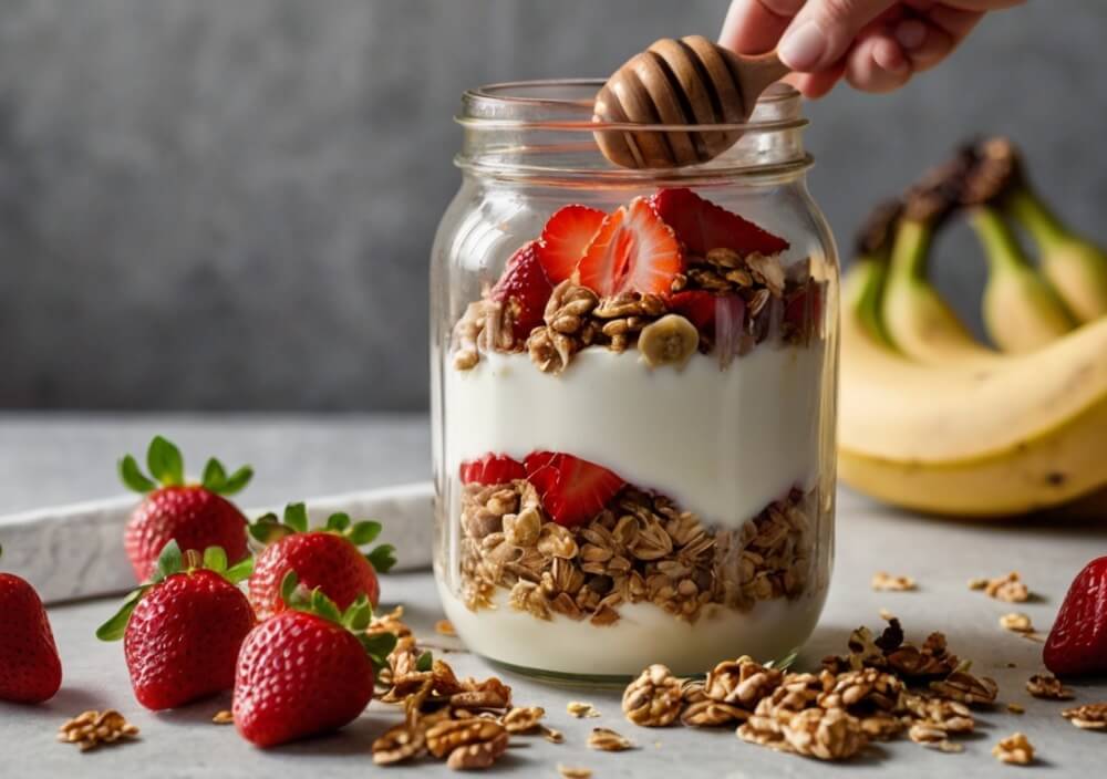 jogurt naturalny z granolą
