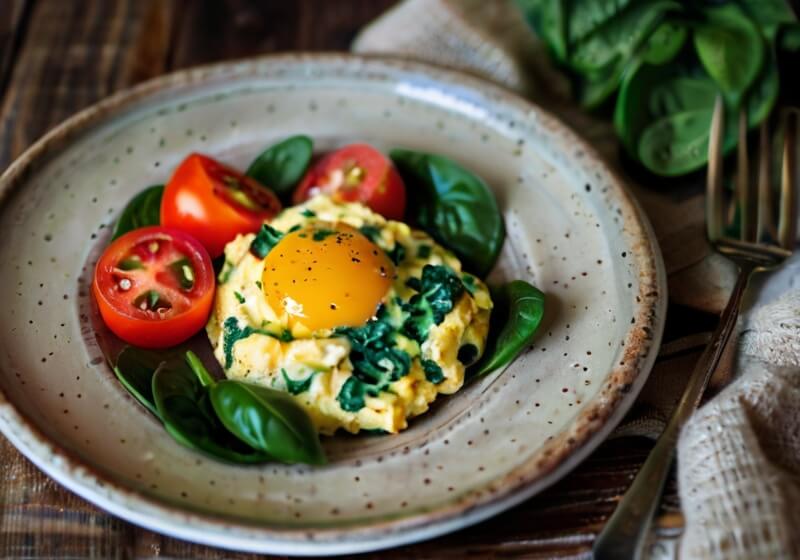 jajecznica-pomidory-szpinakFrench Toast