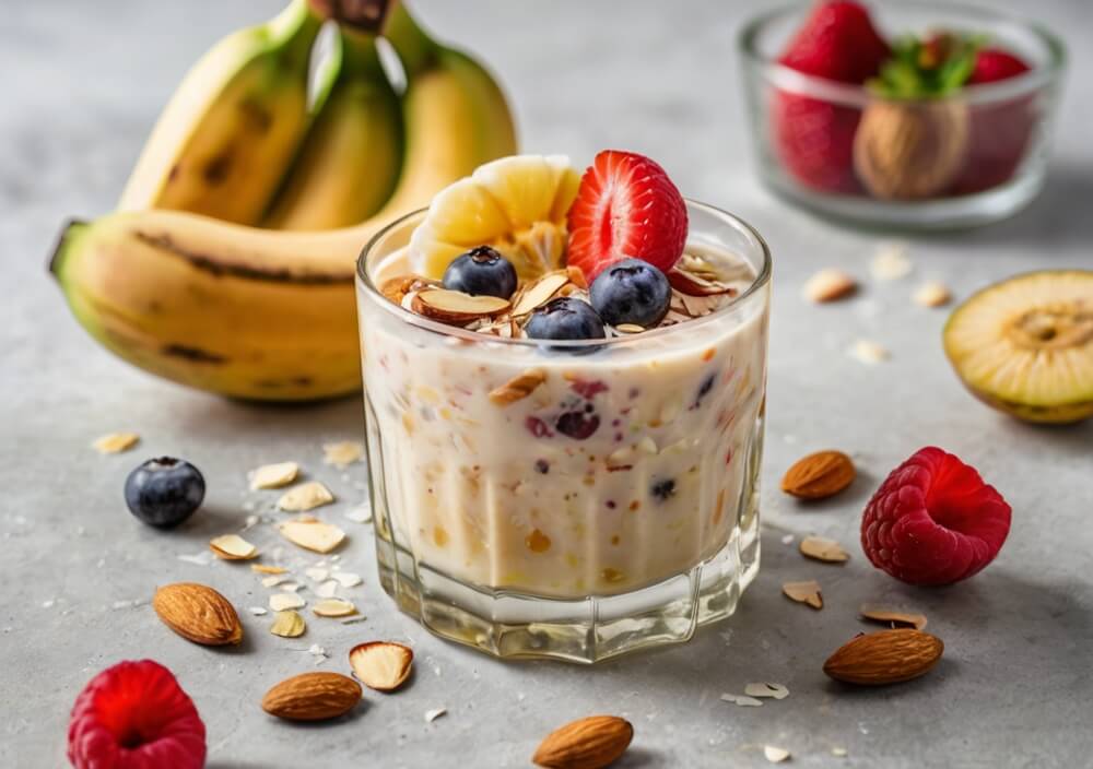 koktajl-owocowy-banan-mleko-migdalowe