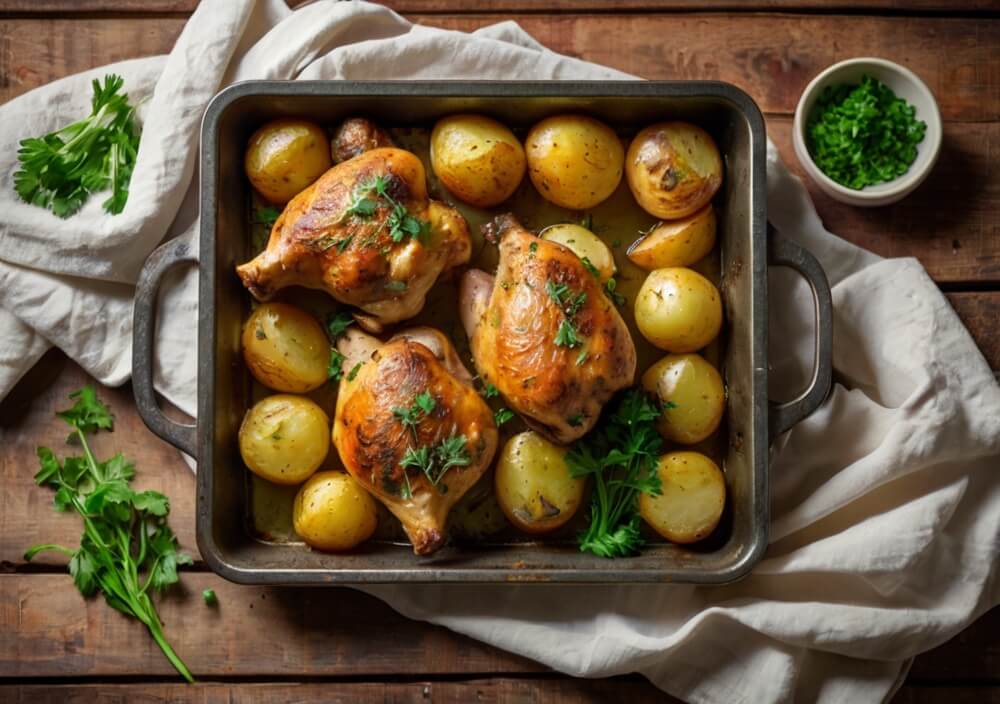 kurczak-pieczony-ziemniaki