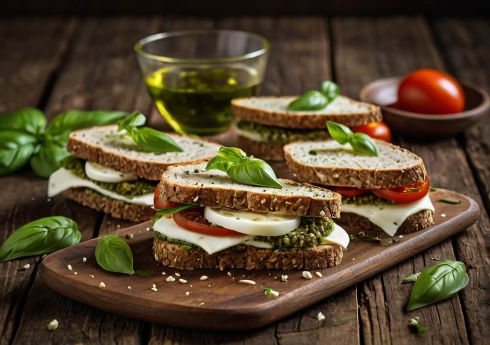 pelnoziarniste-kanapki-mozzarella-pesto