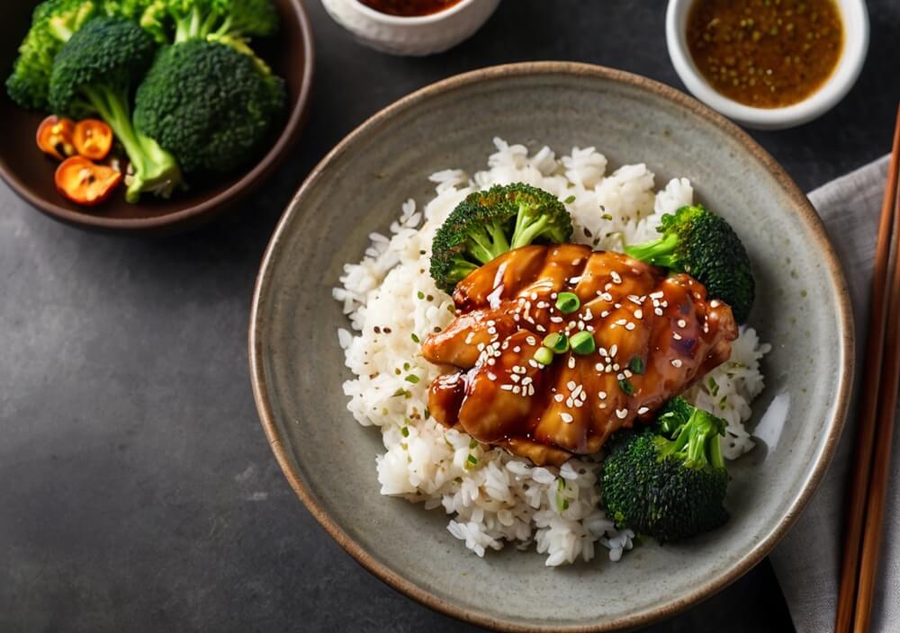 kurczak-teriyaki-ryż
