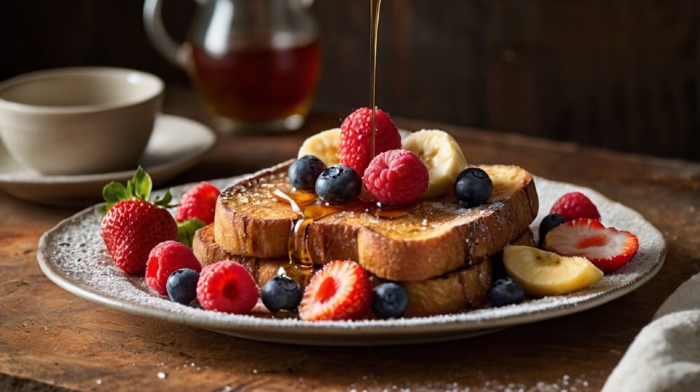 Tosty francuskie z owocami