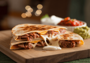 Zdjęcie wiodące dla przepisu Quesadilla z resztek mięsa i sera